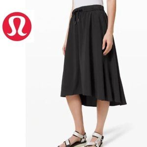 lululemon athletica Black High Low Skirt